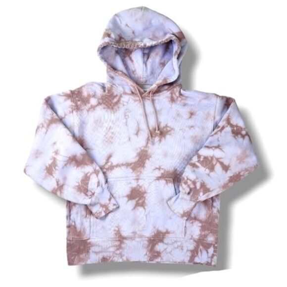 TNA Aritzia Tie Dye Hoodie Sweatshirt Cotton Blend Pullover Top Size 1 fits S/M - Picture 13 of 13